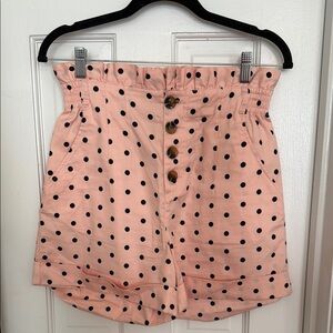 Polka Dot High-Waisted Women Shorts